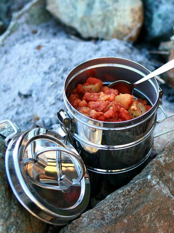 stew, camping, outdoor cooking, stainless steel, pine cone, pine nuts, potatoes, tomatoes, pepper, food, cooking, pot, campfire, soup, outdoor, meal, metal, campsite, vacation, camp, stew, stew, stew, stew, camping, camping, camping, camping, camping, outdoor cooking, campfire, campfire, soup, campsite, campsite